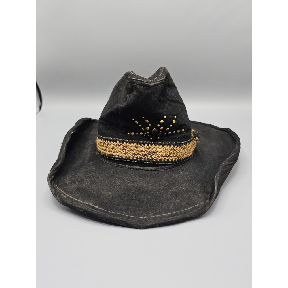 Vintage Women's Rhinestone Cowboy Hat‎ Western Size Small Wear/Distressing